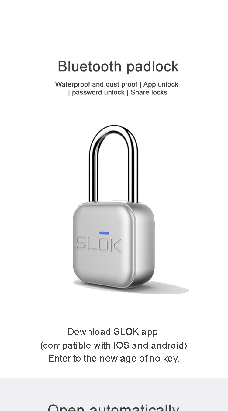 Bluetooth Fingerprint Padlock Smart Keyless Security Locker Lock Gym LockDormitory Cabinet IP65 Waterproof Anti-Theft USB Recharge