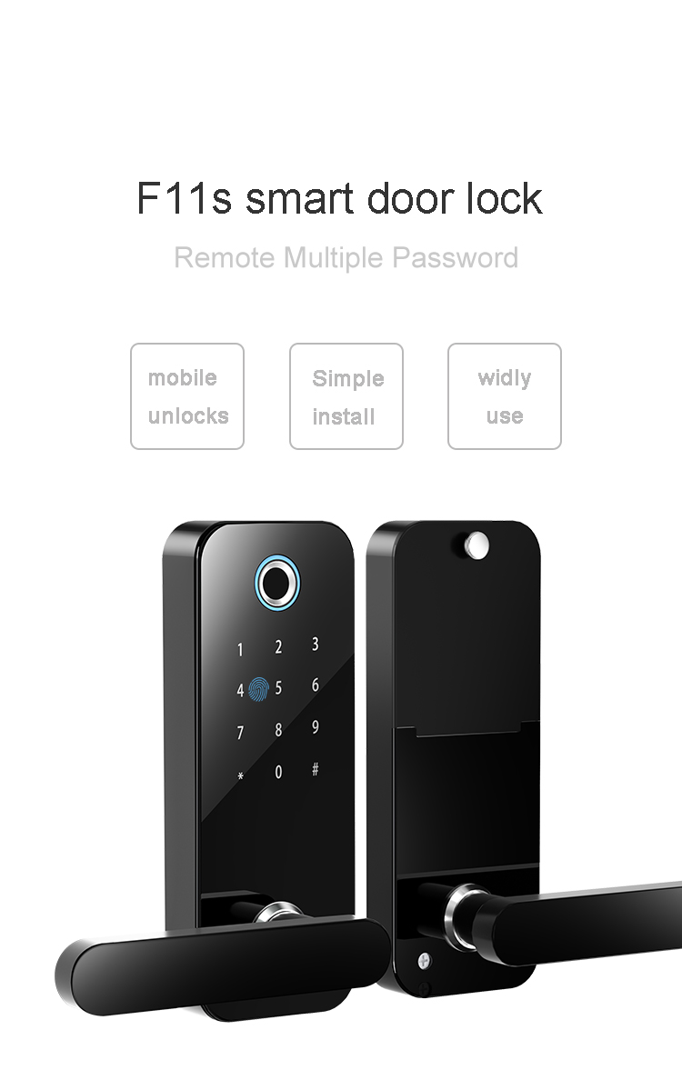 SLOK Smart Home Tuya APP WiFi Remote Keyless Fingerprint Intelligent Door Handle Lock For Home Office Bedroom