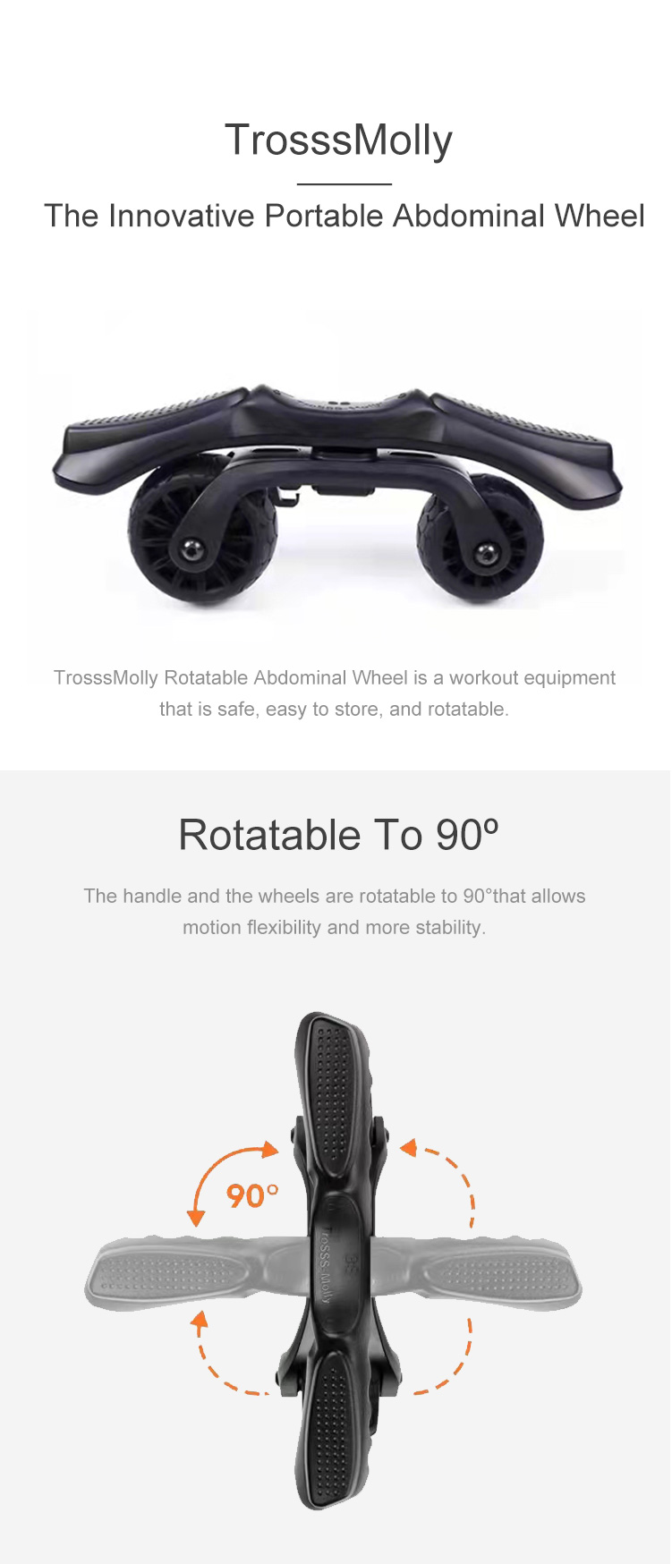 2021 New Design and Innovative Portable Abdominal Wheel