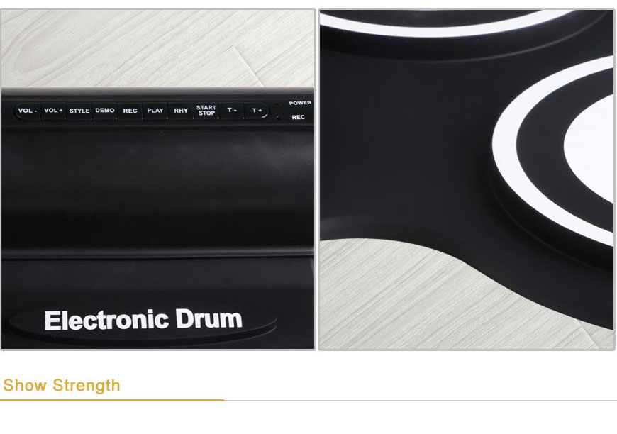 silicone roll up drum kit USB MIDI Roll up Drum Kit