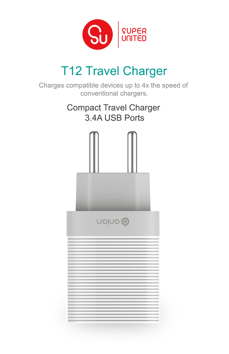 3.4A Dual quick travel charger EU