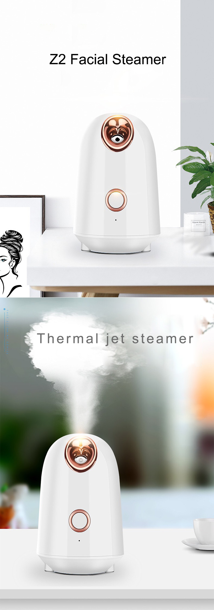 Z2 hot sell facial steamer