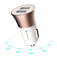 Dual output car charger QC 3.0 quick charger