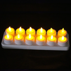 Good quality home decoration Rechargeable LED Tea Light Candles