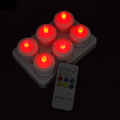 ABS new design 6pcs_set rechargeable candle light
