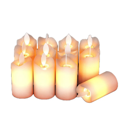 New with remote flameless Waving Flame rechargeable led candle light