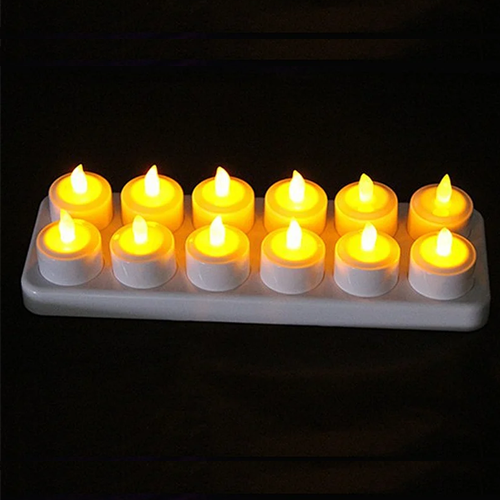 New style without remote control function Rechargeable led tealight candle