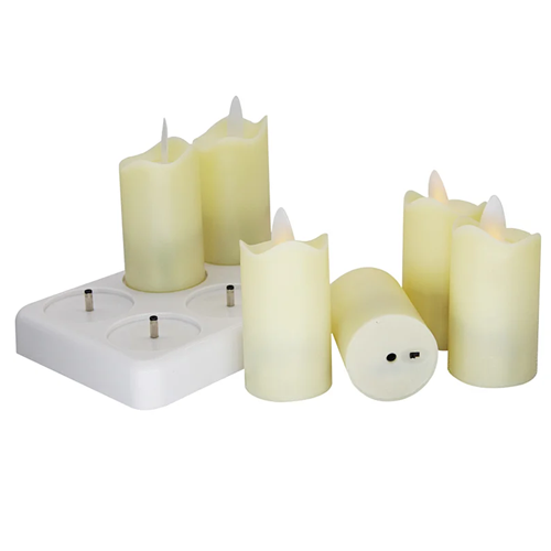New style with remote control flameless Wind swing candle Waving Flame rechargeable led candle light