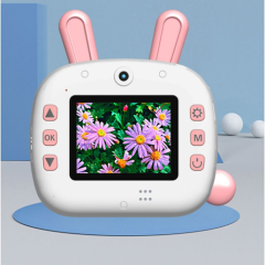 kids newst cartoon rabbit camera toys thermal printing camera Print camera with APP-WIFI to kids best gift hot sale