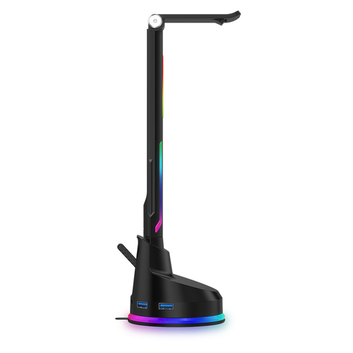 FCC CE Rohs Full Certificated Controllable 7 Model RGB Gaming Headphone Holder Stand 4 USB 3.0 Docking Hub Station