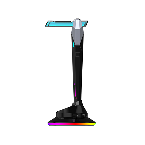 Controllable 7 Model Gaming Headset Stand LED RGB Headset Holder With 4 Ports USB 3.0 Data Charging Port