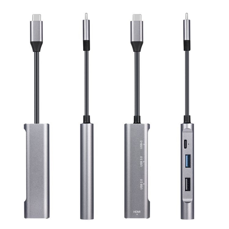 Hot-selling 4 In 1 Usb C Docking Station With Aluminium Alloy Adapter China Factory