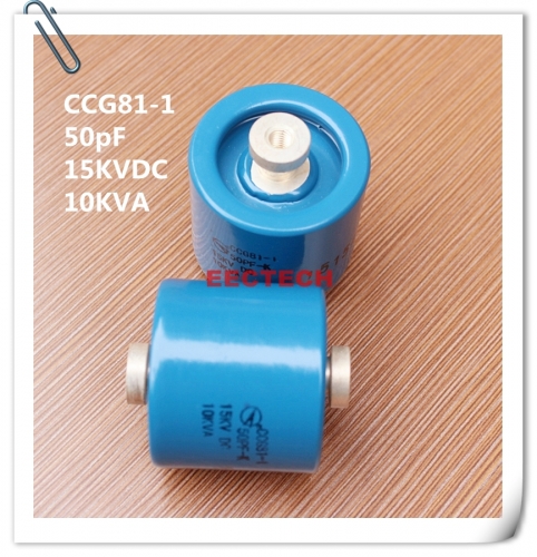 CCG81-1, 50PF, 15KVDC, 10KVA ceramic disc capacitor, DT45, DT50 capacitor
