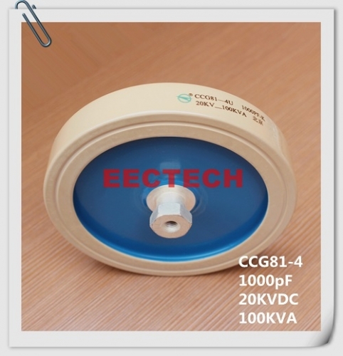 CCG81-4, 1000PF, 20KVDC high voltage high power capacitor, DT140 capacitor 1000pF