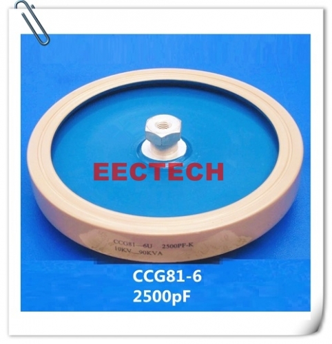 CCG81-6, 2500PF, 10KVDC high voltage ceramic capacitor, DT160, 2500PF capacitor