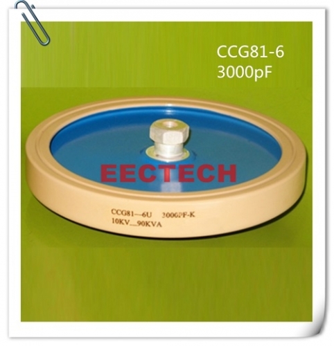 CCG81-6, 3000PF, 10KVDC high power ceramic disc capacitor, DT160, 3000PF capacitor