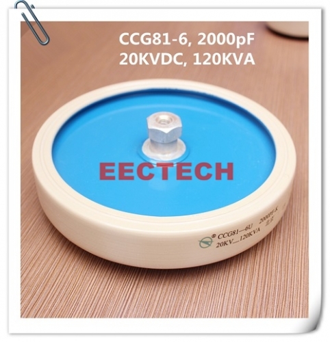 CCG81-6, 2000PF, 20KVDC plate type ceramic capacitor, DT160, 2000PF capacitor