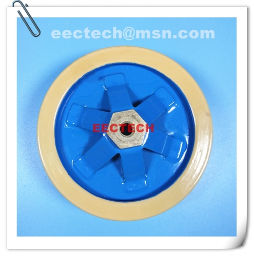 PE100, 400pF/14KVDC leg lead ceramic disc capacitor, RF power capacitor high voltage plate capacitor EECTECH Beijing