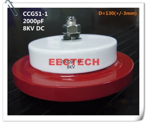 CCG51-1, 2000PF, 8KVDC feed through capacitor