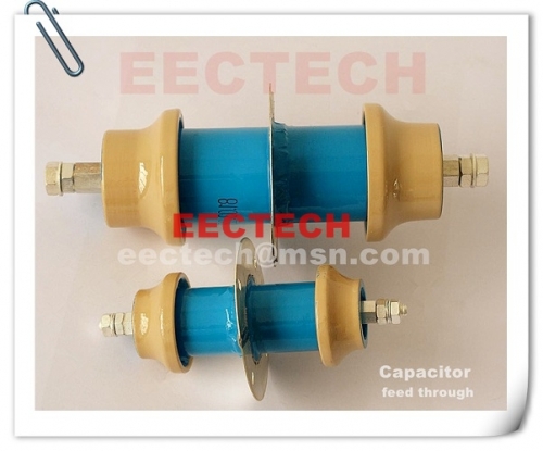 FT45120, 1500PF, 10KVDC feed through capacitor, equal to DB045120, FT045120 high voltage high power RF ceramic capacitor