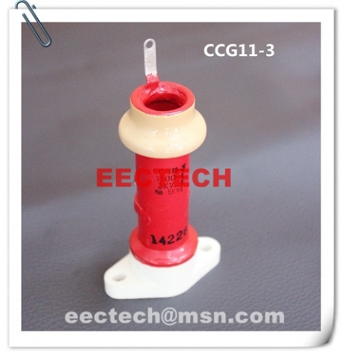 CCG11-3, 470pF, 3KVDC, pot type ceramic RF capacitor