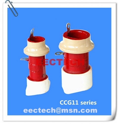 CCG11-4, 330pF, 3KVDC, pot type ceramic RF capacitor