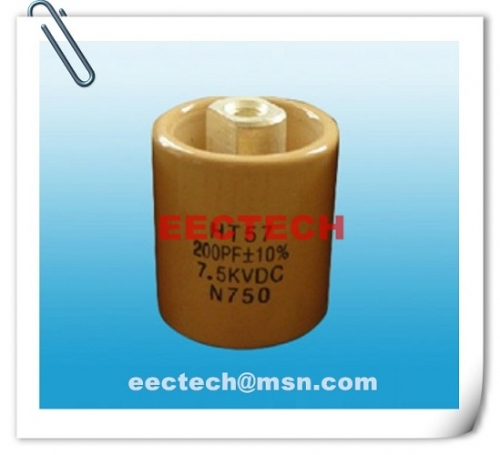 CCHT57, 200PF, 7.5KVDC ceramic capacitor, HT57 equivalent