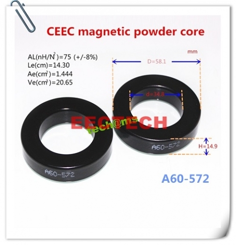 A60-572 metal magnetic powder core