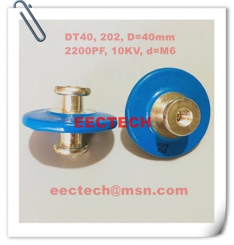 DT40, 202, high voltage small button capacitor, 10KV/2200PF