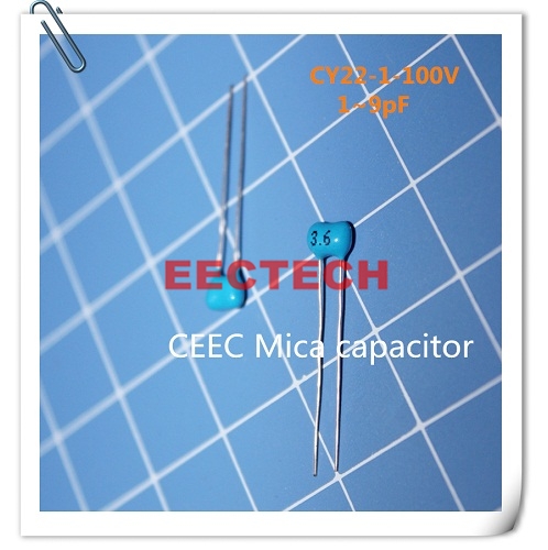 CY22-1-100V-3.6 silver coated mica capacitor from Beijing EECTECH