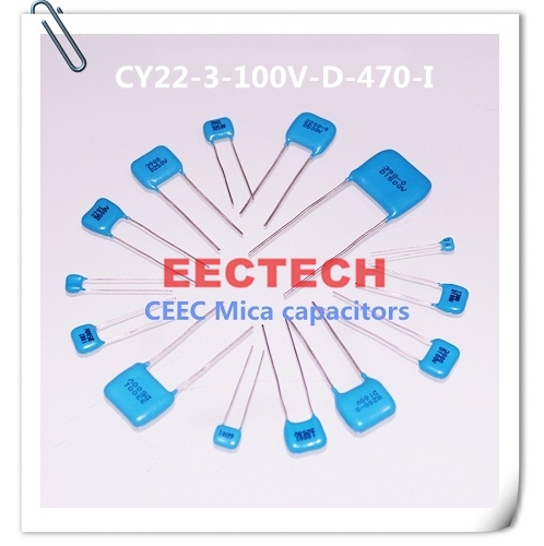 CY22-3-100V-D-470-I mica capacitor from Beijing EECTECH