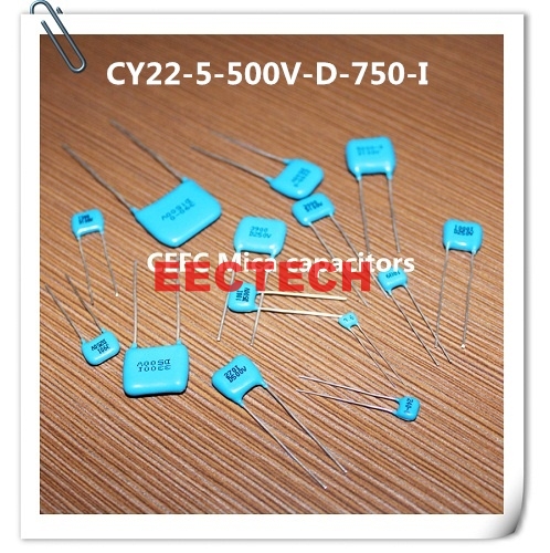 CY22-5-500V-D-750-I silver coated mica capacitor from Beijing EECTECH