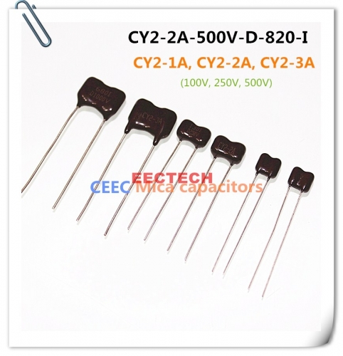 CY2-2A-500V-D-820-I mica capacitor from Beijing EECTECH