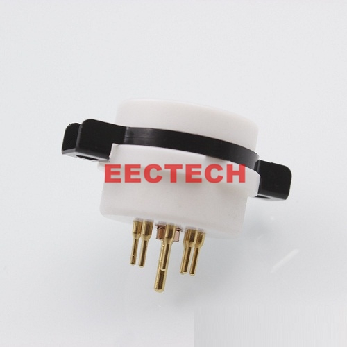 Small 8-pin Teflon socket, EF42, EF40, AZ41, ECC40, European eight-pin tube socket (1 box=2 pcs)