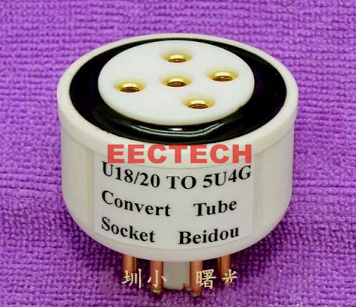 U18,20 to 5U4G tube conversion base,convert socket