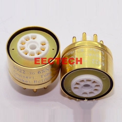 6922 to 6SN7 tube, conversion base, special gold-plated (1box=2pcs)