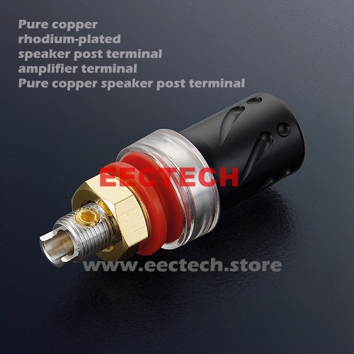 BP603R Pure copper rhodium-plated speaker post terminal,amplifier terminal (one box = 4 pcs)