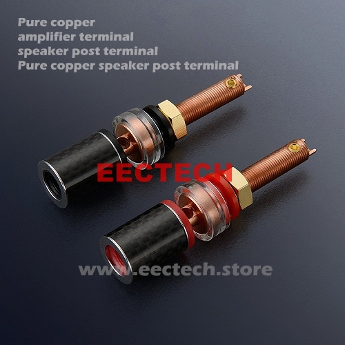 BP614 Pure copper speaker post terminal,carbon fiber amplifier (one box = 4 pcs)