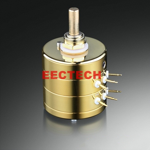 Premium Gold 24-Step Stereo Attenuator Volume Potentiometer 10K 100K 250K ARMS Resistor For HIFI AUDIO Vintage Tube AMP DIY