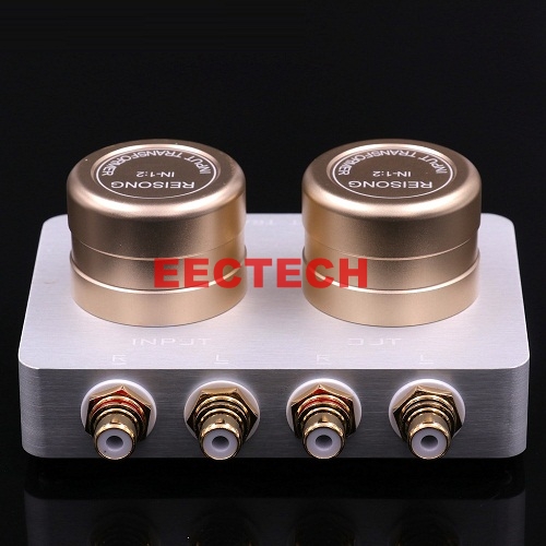 1:2 Audio Signal Step-up Transformer Preamp Passive Adapter For Hifi MP3 MP4 Player TV Cell Mobile Phone Tube AMP Sound Improve
