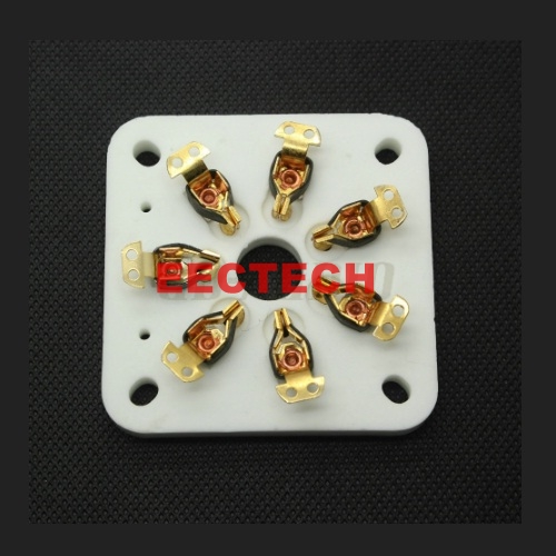 Generic Chassis Mount Gold plated 7pin Ceramic vacuum tube socket for 6C33/FU29/829B Vintage Audio Amplifier DIY