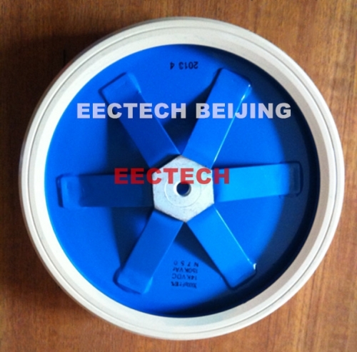 EECTECH CCG81-9, 3000PF, 14KVDC leg-lead ceramic disc capacitor