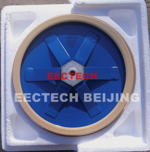 EECTECH CCG81-9, 5000PF, 13KVDC leg-lead ceramic plate capacitor