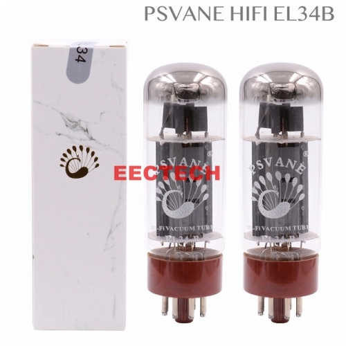 PSVANE HIFI EL34 Vacuum Tube Replace 6CA7 EL34 For Hifi Audio Vintage Tube Amplifier DIY Factory Test&Match (one pair)