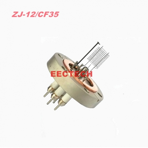 ZJ-12 series super-high vacuum hot cathode ionization gauge, ZJ-12/Glass, ZJ-12/CF35, Ionization gauge, EECTECH