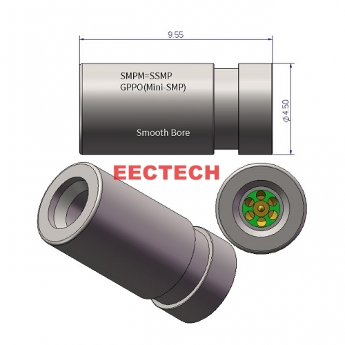 SMPMM1CL-65S Coaxial Fixed Load, 1Watts, DC-40GHz, SMPM series coaxial fixed load, EECTECH