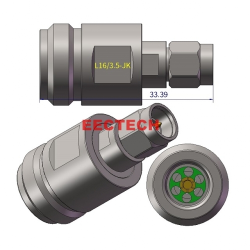 L16/3.5-KJ Coaxial adapter, L16/1.85,2.4,2.92,3.5J series converters, EECTECH