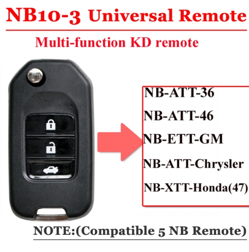 NB10 3 Button Remote For KD900 Machine(Universal Type)