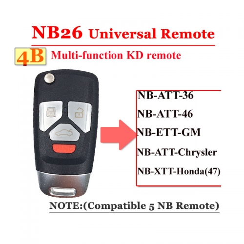 NB26 4 Button Remote For KD900 Machine(Universal Type)