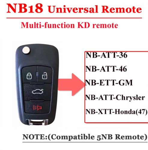 NB18 4 button remote key for KD900 machine(Universal)